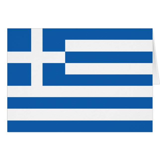 Greece Flag Cards (Front Horizontal)