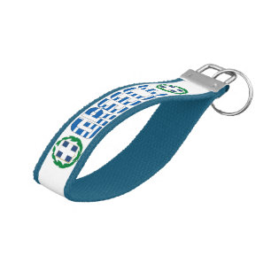 Greece Flag Charming Patriotic Wrist Keychain