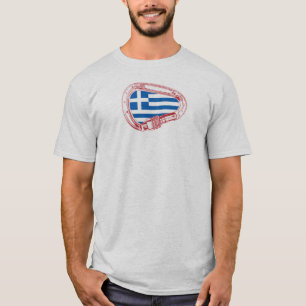 Greece Flag Climbing Carabiner T-Shirt