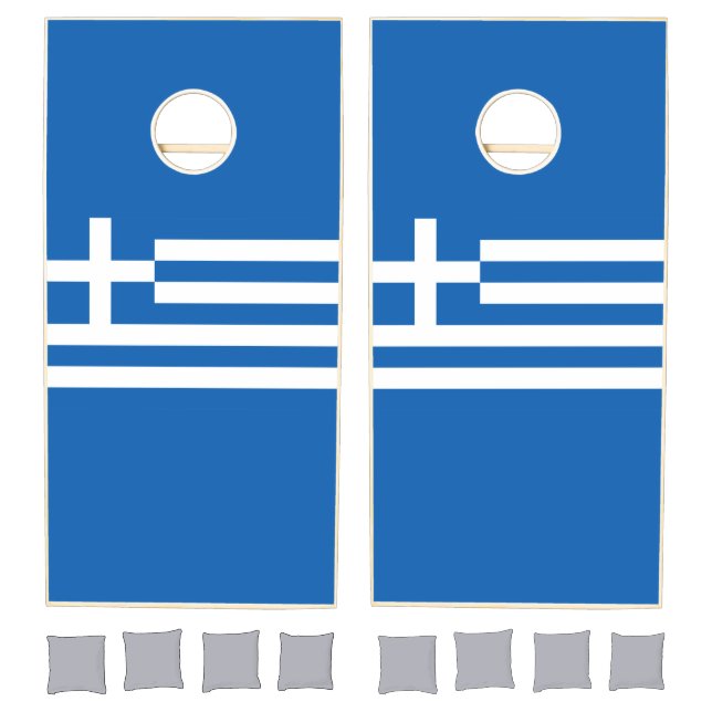 Greece flag  cornhole set (Set)