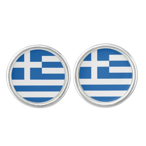 Greece Flag Cufflinks