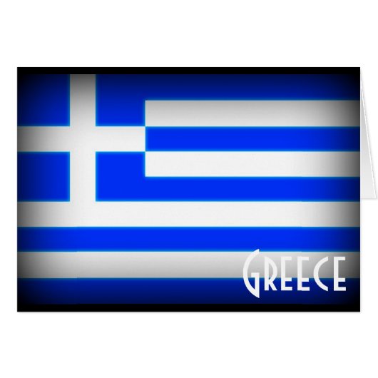 Greece Flag Dark Cards (Front Horizontal)
