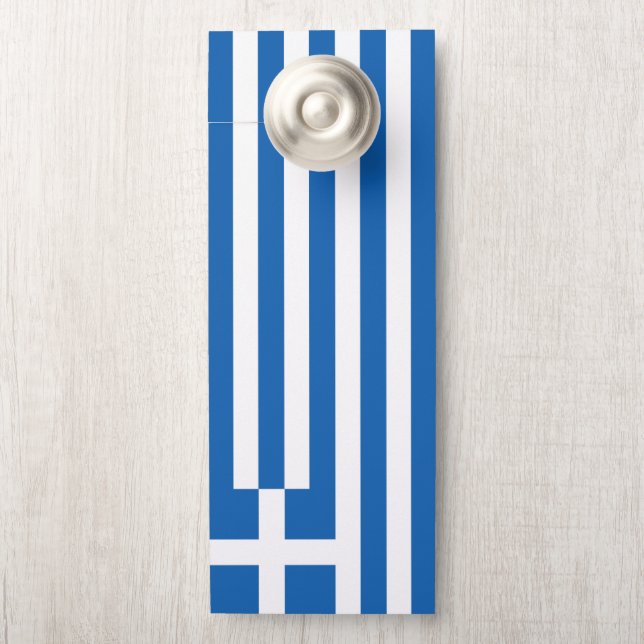 Greece flag door hanger (On Knob)
