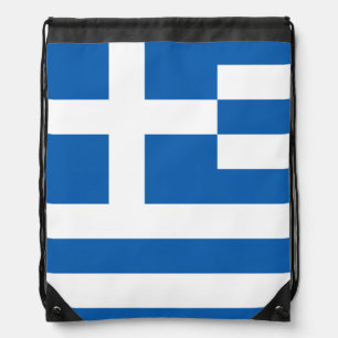 Greece flag Drawstring Backpack