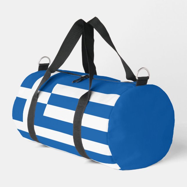 Greece flag duffle bag (Left Corner)