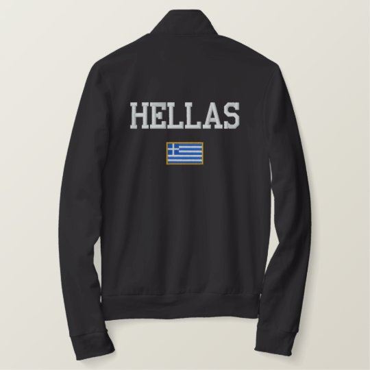 Greece Flag Embroidered Jacket | Zazzle.com