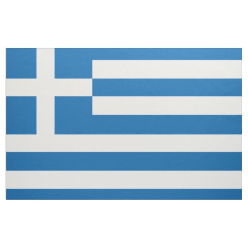 Greece Flag Fabric