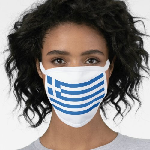 Greece flag face mask