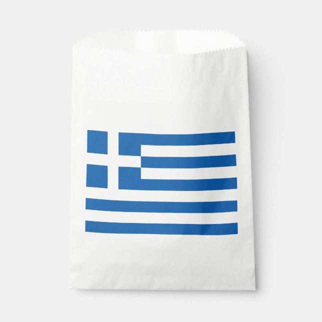 Greece Flag Favor Bag (Front)