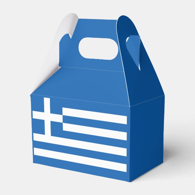 Greece flag  favor boxes (Front Side)