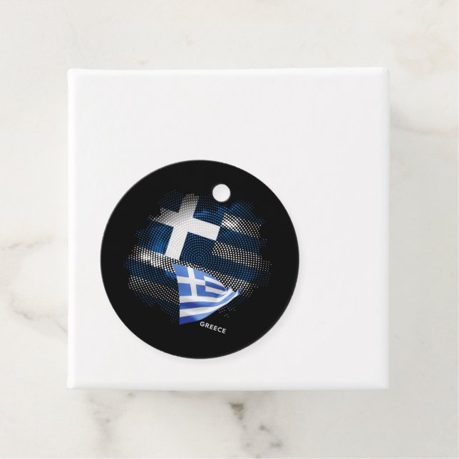 Greece flag favor tags (In Situ)