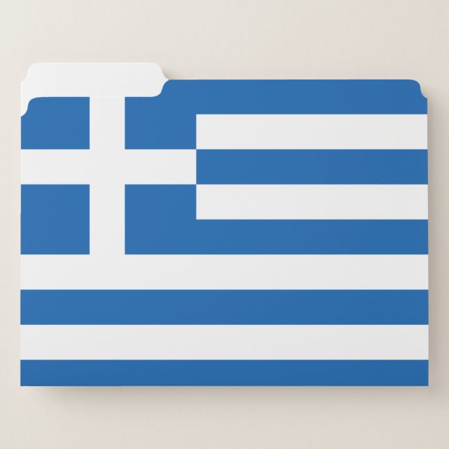 Greece flag  file folder (Front Left)
