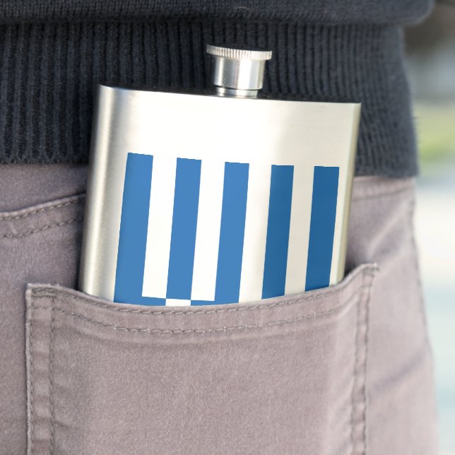 Greece flag flask (In Situ)