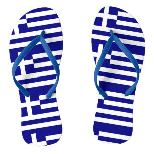 Greece Flag Flip Flops