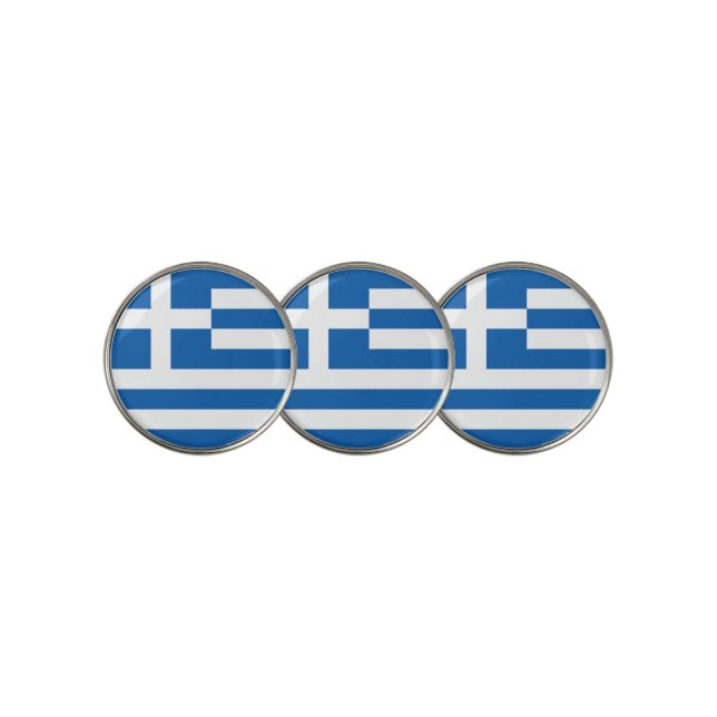 Greece flag  golf ball marker (3 Up)