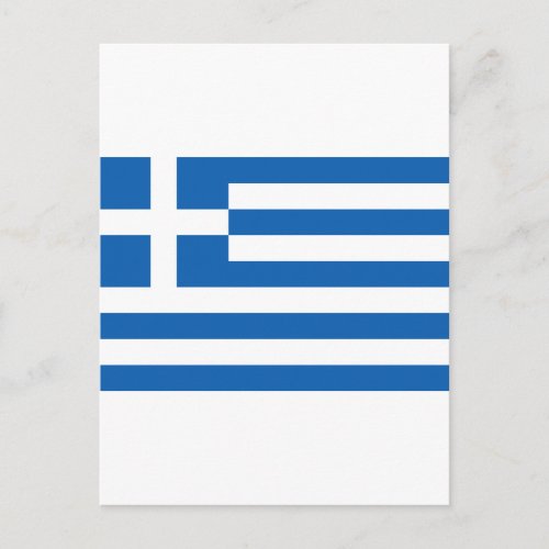 Greece Flag GR Postcard