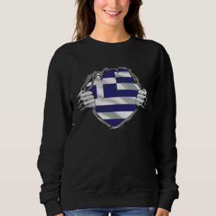 Greece flag  Greece Blood Inside Me 25 March Sweatshirt