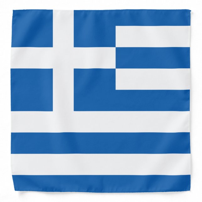 Greece Flag Greek Patriotic Bandana (Front)