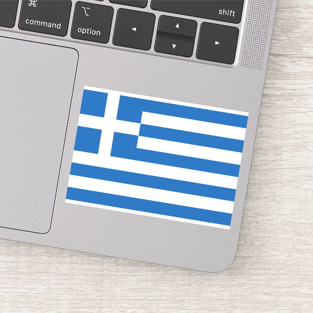 Greece Flag Greek Patriotic Sticker (Detail)