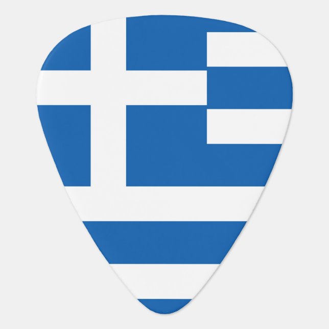 Greece Flag Guitar Pick (Front)