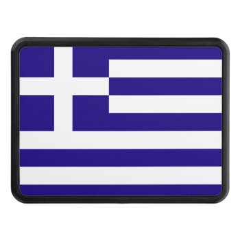 Greece Flag Hitch Cover by electrosky at Zazzle