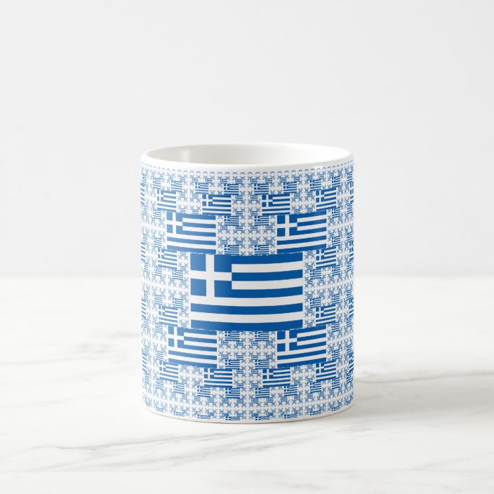Greece Flag in Multiple Colorful Layers Coffee Mug | Zazzle.com