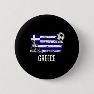 Greece Flag Jersey Greek Soccer Team Greek  Button