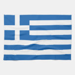 Greece Flag Kitchen Towel
