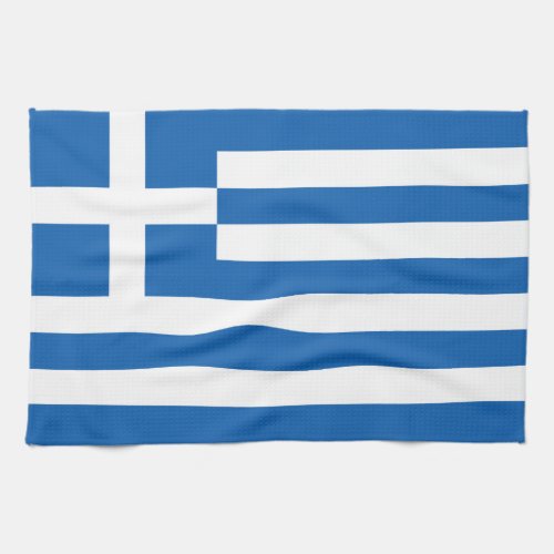 Greece Flag Kitchen Towel