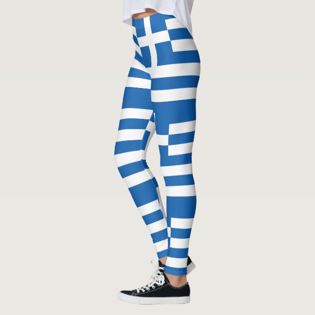Greece Flag Leggings (Left)