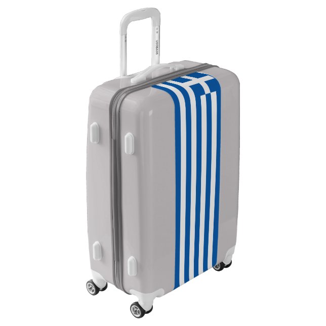 Greece Flag Luggage (Rotated Left)