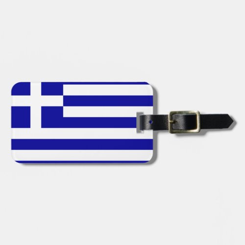 Greece flag luggage tag