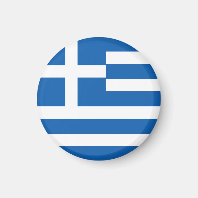 Greece Flag Magnet (Front)