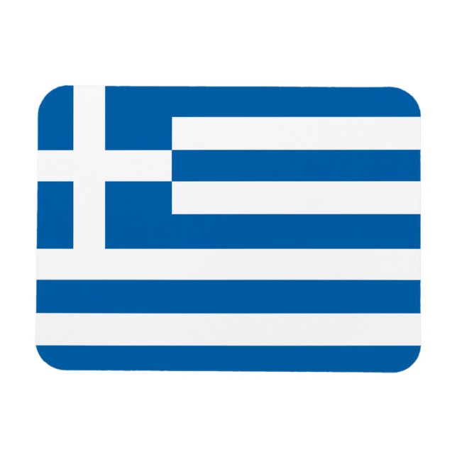 Greece Flag Magnet (Horizontal)