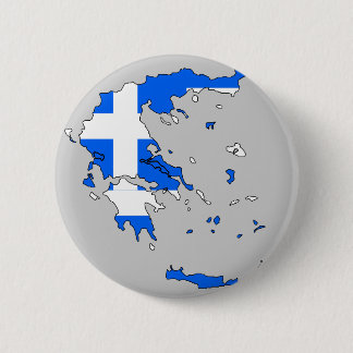 Greece flag map pinback button