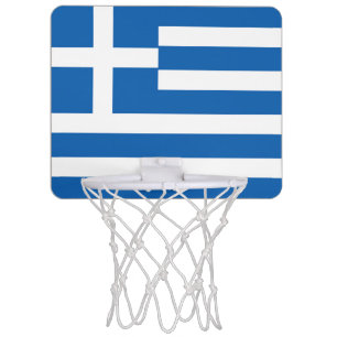 Greece Flag Mini Basketball Hoop