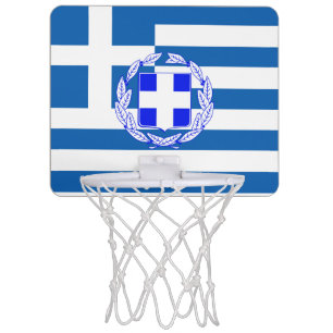 Greece flag mini basketball hoop