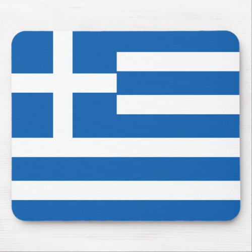 Greece Flag Mouse Pad