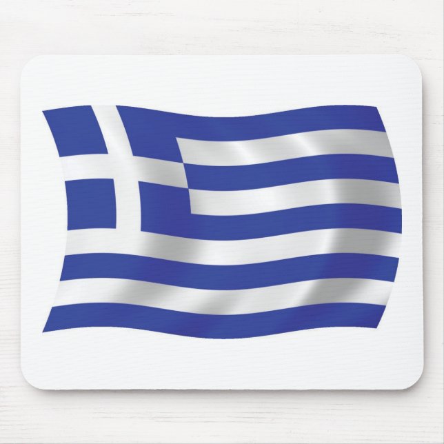 Greece Flag Mousepad (Front)