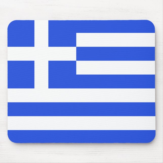 Greece Flag Mousepad (Front)