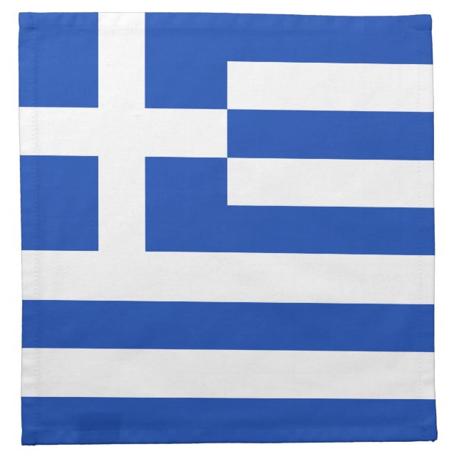 Greece Flag Napkin (Front)