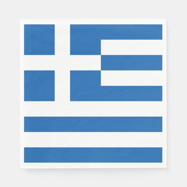 Greece Flag Napkins (Front)