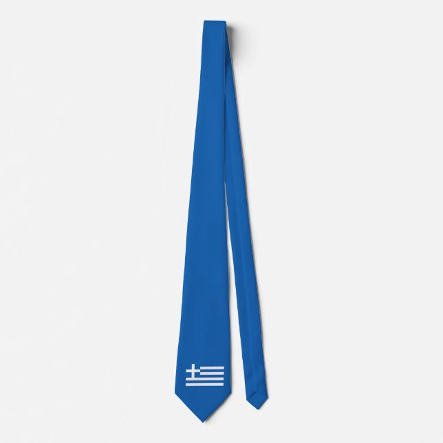 Greece flag Neck Tie (Front)