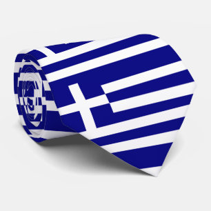 Greece Flag Neck Tie