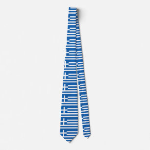 Greece Flag Neck Tie