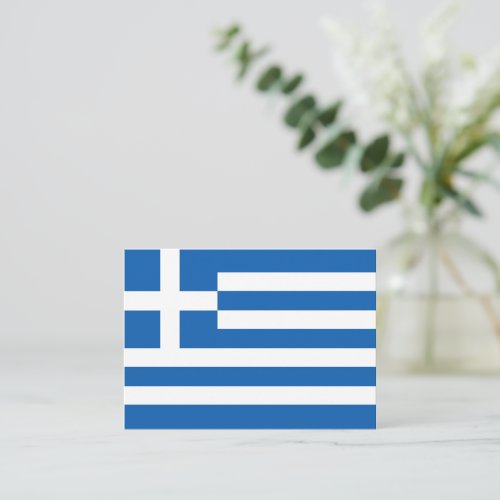 Greece flag note card