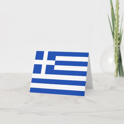 Greece Flag Notecard