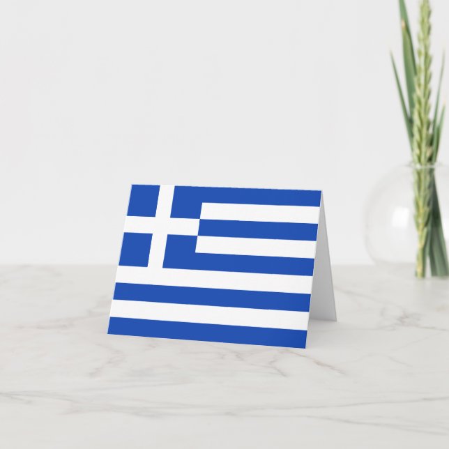Greece Flag Notecard (Front)