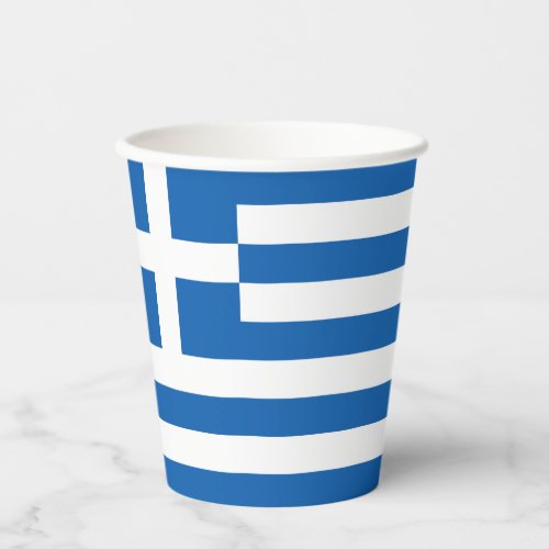 Greece Flag Paper Cups