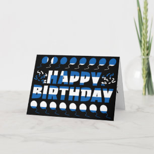 Greece Flag Patriotic Birthday Card